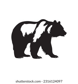 bear vector illustration, logo design