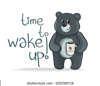 Bear vector illustration/ time to wake up