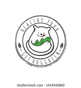 Bear vector logo. Bear emblem. Bear illustration