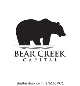 BEAR VECTOR LOGO IN FOREST RIVER