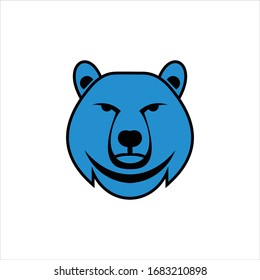 bear vector logo graphic modern abstract