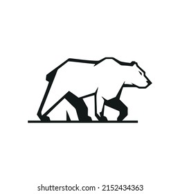 bear vector logo template. This design use t shirt printing . Suitable for animals company