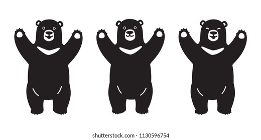 Bear vector polar Bear logo icon character illustration symbol doodle