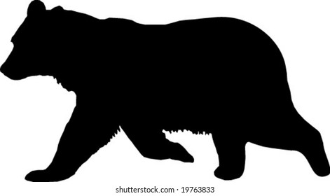 bear vector silhouette