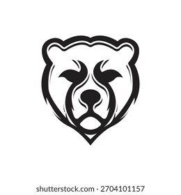 Paquete de ilustración de arte de silueta de Vector de oso