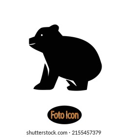 bear vector with white background