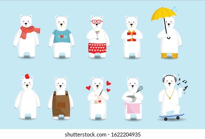 Bear vectors in many activities