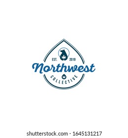 Imagen vectorial del logotipo del aceite del CBD del oso