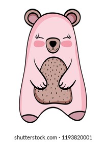 Bear wild animal cartoon