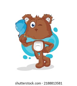 the bear young boy character cartoon
