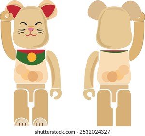 bearbrick glücklich katze bringt viel glück