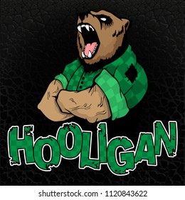 A bear-bully on the texture of the skin.