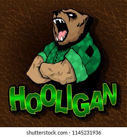 A bear-bully on the texture of the skin.
