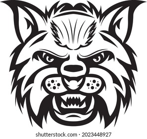 Mascota Bearcat - Illusraciones vectoriales para camisetas y logotipos