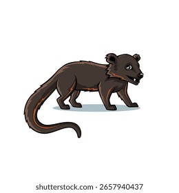 Bärenkatze, Vektorgrafik, modernes Logo