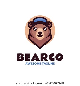 Bearco Mascot Logo Design Template