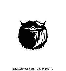 beard abstract logo modern style