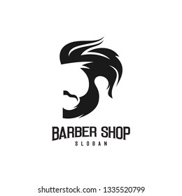 logo de barba y barbería