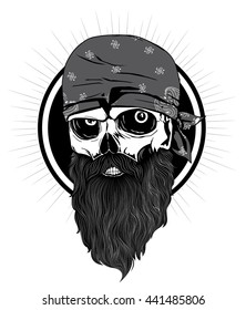 BEARD BIKER HEAD