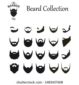 Beard Collection,The Barber shop,Vector illustration design