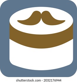 Crema de barba, ilustración, vector, sobre un fondo blanco.
