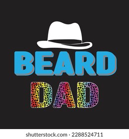 Beard Dad t-shirt design ,Svg, Pattan design