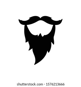 Bart-Doodsymbol Vektorillustration handzeichnen 