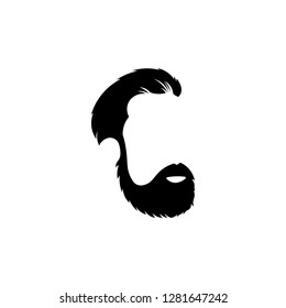Beard Hair logo