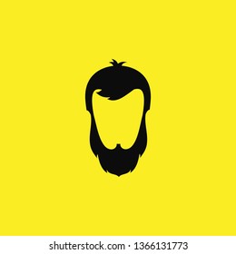beard hair style barber icon vector
