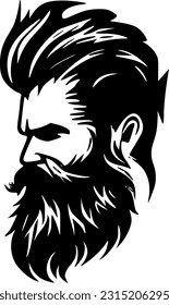 Beard - High Quality Vector Logo - Vector illustration ideal for T-shirt graphic