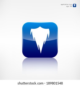 Beard icon. Application button.