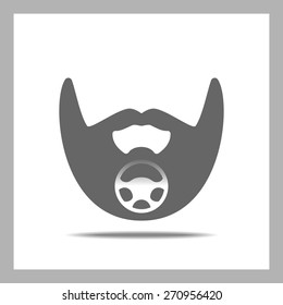 Beard Icon. Car