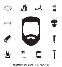 Beard icon. Detailed set of Barber icons. Premium quality graphic design sign. One of the collection icons for websites, web design, mobile app