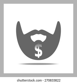 Beard Icon. Finance