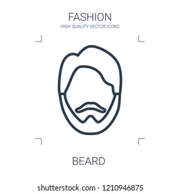beard icon. high quality line beard icon on white background. from fashion collection flat trendy vector beard symbol. use for web and mobile