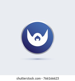 beard icon. human sign