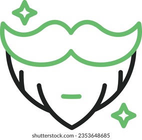 Beard Icon image. Suitable for mobile application.