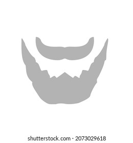 beard icon on a white background, vector illustration