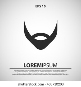 beard icon. beard sign