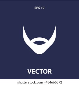 beard icon. beard sign