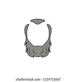 Beard icon. Simple element illustration. Beard symbol design from Barbershop collection set. Can be used for web and mobile on white background