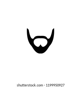 beard icon vector