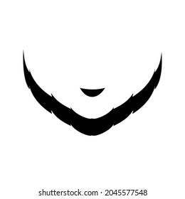 Beard icon vector. barbershop illustration sign. hairdresser symbol.