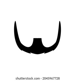 Beard icon vector. barbershop illustration sign. hairdresser symbol.