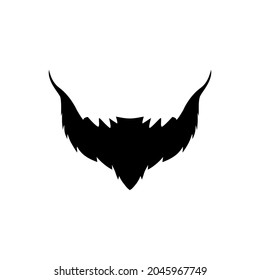 Beard icon vector. barbershop illustration sign. hairdresser symbol.