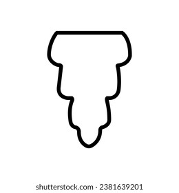 Beard icon vector. barbershop illustration sign. hairdresser symbol.