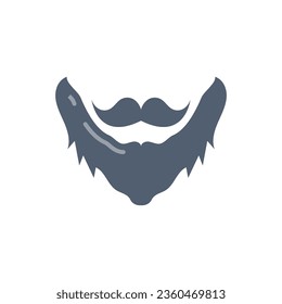 Beard icon in vector. Illustration