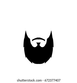 beard icon - vector illustration