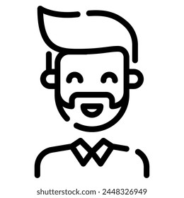 Beard Icon for web, app, infographic, etc