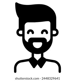 Icono de barba para Web, App, infografía, etc